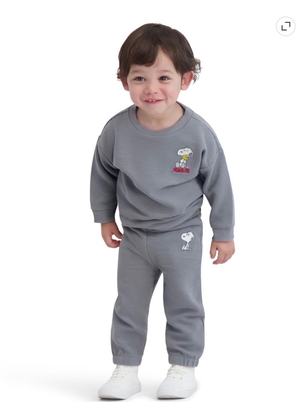 Peanuts Ribbed Boys Sweat Outfit Size 18 Months